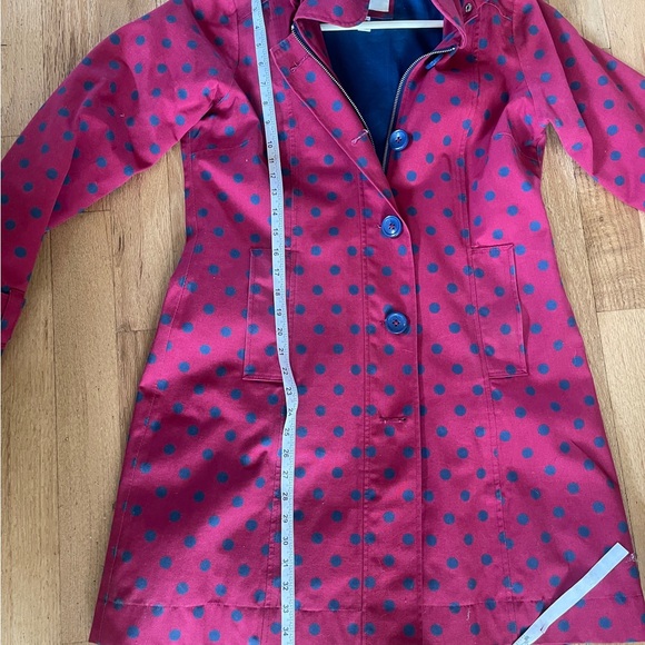 Hatley Blue and Red Polka Dot Coat - Picture 4 of 7